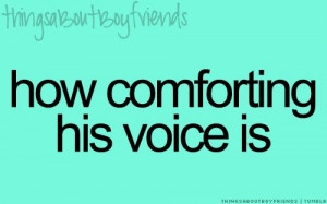 How comforting his voice is....