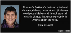 Alzheimer's, Parkinson's, brain and spinal cord disorders, diabetes ...