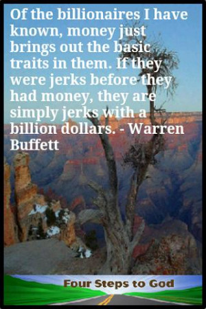 ... what Billionaire and successful businessman Warren Buffett has to say