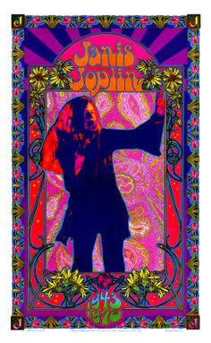 janis joplin commemorative lithograph more music janice joplin hippie ...