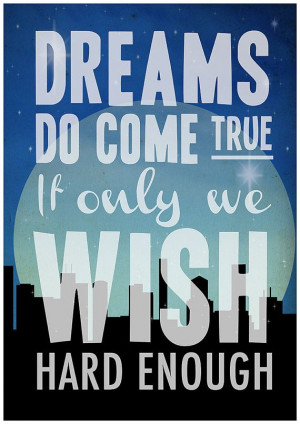 Quote Poster Peter Pan Wall Decor by Redpostbox