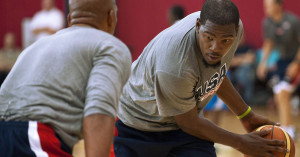 Kevin Durant happy to be back on the basketball court