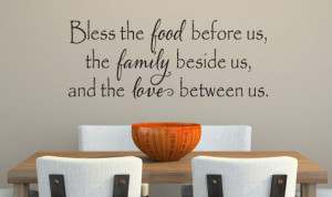 ... Bless Our Family Decal - Wall Decor - Kitchen Quotes - Vinyl Quote