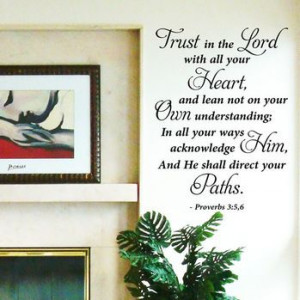 Vinyl Wall Art Stickers Large Bible Quote