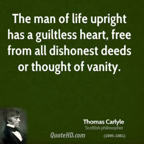 ... guiltless heart, free from all dishonest deeds or thought of vanity