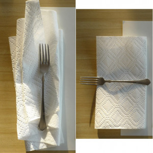 diy paper placemat and napkin riff