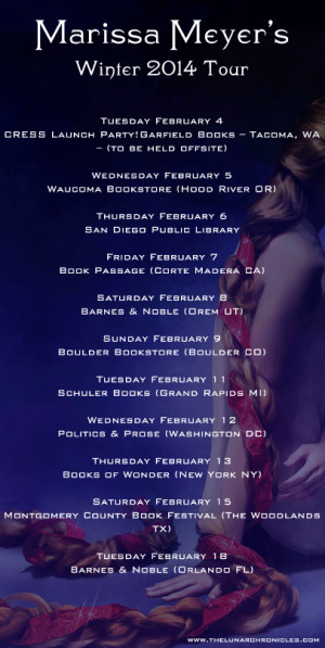 ... for marissa meyer s cress book tour # cress # marissa meyer # book