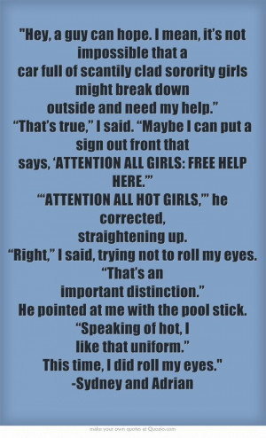 Bloodlines Quotes | Adrian and Sydney