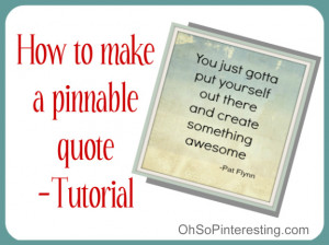 Welcome to another Friday quick tip for Pinterest!
