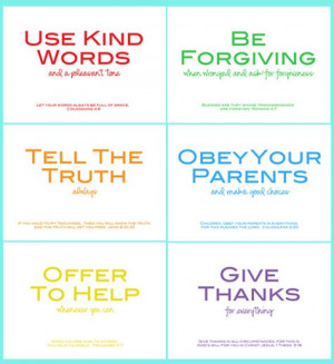 family rules printable w/ Bible verses by PerfectSentiment on Etsy
