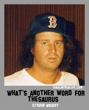 What s another word for thesau Steven Wright