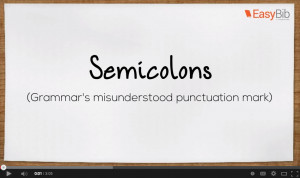 Semicolons