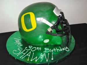Oregon Ducks Helmet Birthday Cake