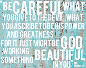 He was talking about the goodness of God in every situation in our ...