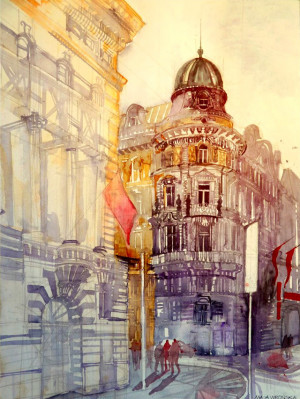 Architectural Watercolors by Maja Wronska by Christopher Jobson on ...