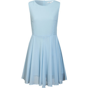 Inlove Plain Sky Blue Dress