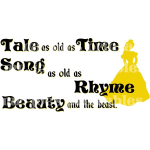 Belle DIY PRINTABLE Beauty and the Beast Disney quote Wedding Princess ...