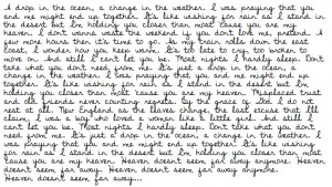 drop in the ocean, Ron Pope -- Everything after the leaves change.