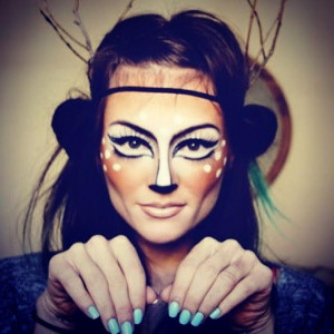 Ideas - cute deer: Make Up, Halloween Costumes, Halloween Makeup, Deer ...