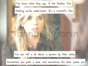 Hanna Marin Tumblr Quotes HANNA MARIN FUNNY MOMENTS