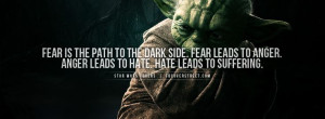 ... with a Yoda Fear Quote Facebook cover found only on FB Cover Street