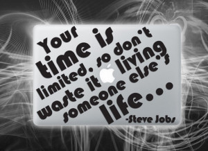 Limited time vinyl decal Steve Jobs quote by Walkingdeadpromotion