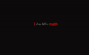 geek mathematics black background 1680x1050 wallpaper