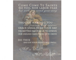 Come Come Ye Saints - LDS Hymn Art - Print ...