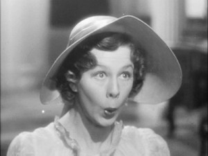 Wendy Hiller as Eliza Doolittle enunciating her H's clearly.