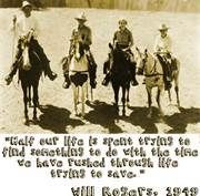 1949 Will Rogers Quote
