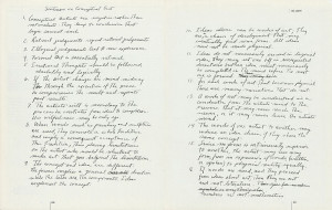 Sol LeWitt, Sentences on Conceptual Art