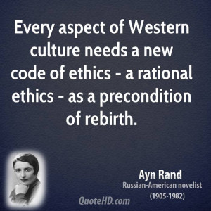 Every aspect of Western culture needs a new code of ethics - a ...