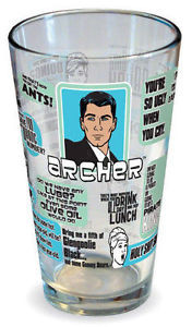 Details about NEW - FX Archer Quotes, Pint Glass - 12oz (1 Glass) Cup