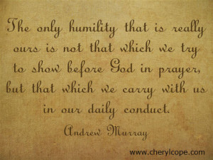humility quote by Andrew Murray