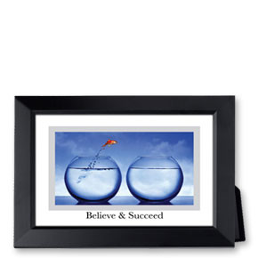 Believe and Succeed Framed Inspirational Print