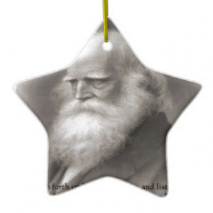 William Cullen Bryant & Nature Quote Christmas Ornament