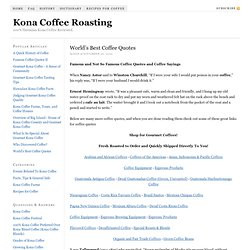 World’s Best Coffee Quotes