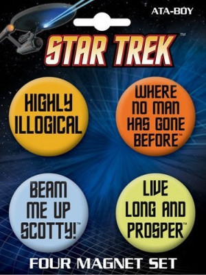 Star Trek Quotes Round Magnet Set 40087RM4 by Ata Boy, http://www ...