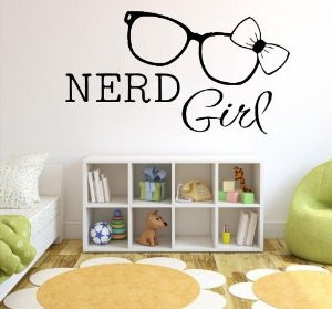 nerd girl art