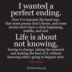 Wanted a Perfect Ending Quote - Inspirational Images & Motivational ...