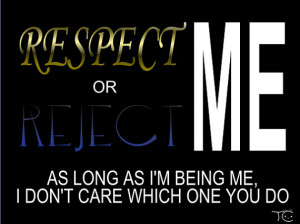 RESPECT or REJECT Downloadable Quote Wallpaper