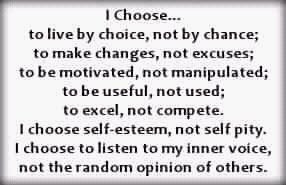 We all have a choice....