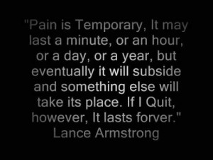 Lance Armstrong motivational quote