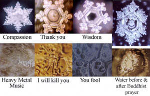 Masaru Emoto Water Crystals - positivity goes a long way!
