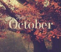 autumn, hello october, new month, october, quote
