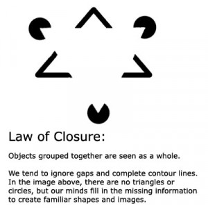 ... or the concept of it could be explained by Gestalt theory of Closure