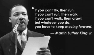 fly then run, if you can’t run then walk, if you can’t walk ...