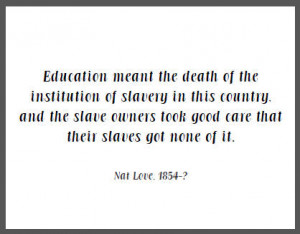 the death of the institution of slavery in this country, and the slave ...