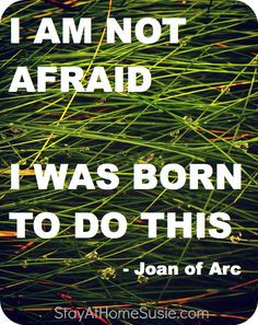 Joan of Arc Inspirational Quote Print - Modern Typography Wall Art - 8 ...