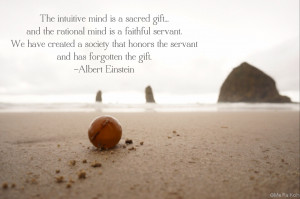 Albert Einstein Quote on the Intuitive vs the Rational Mind